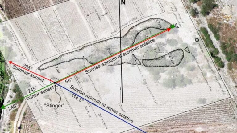 Arqueólogos encontram monte com forma de escorpião usado para observar o Sol