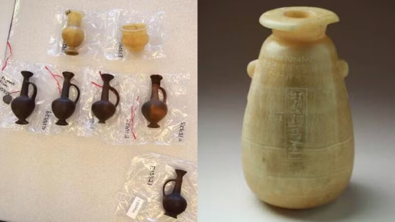 Pesquisadores identificam ópio em vaso egípcio dedicado a rei persa
