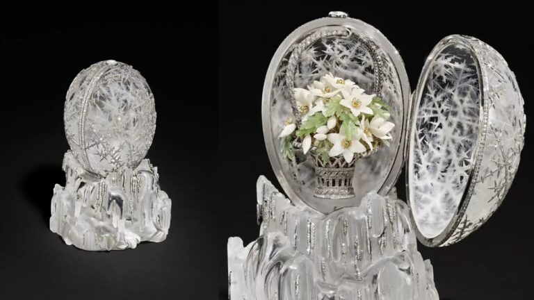 Ovo Fabergé raro pode estabelecer seu terceiro recorde mundial em leilão