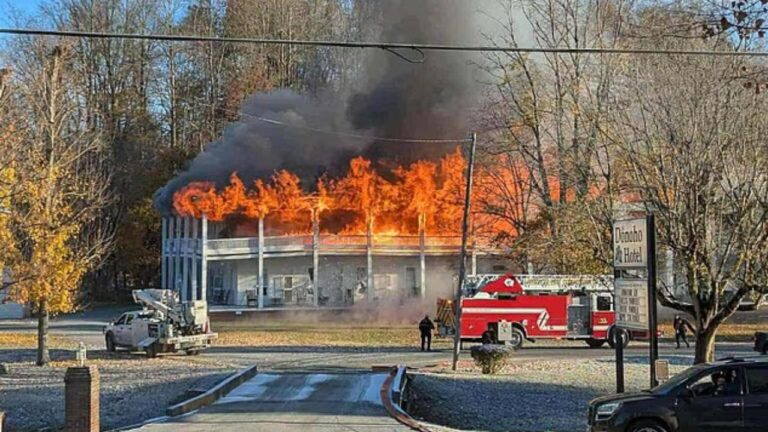 Incêndio atinge pousada histórica nos Estados Unidos