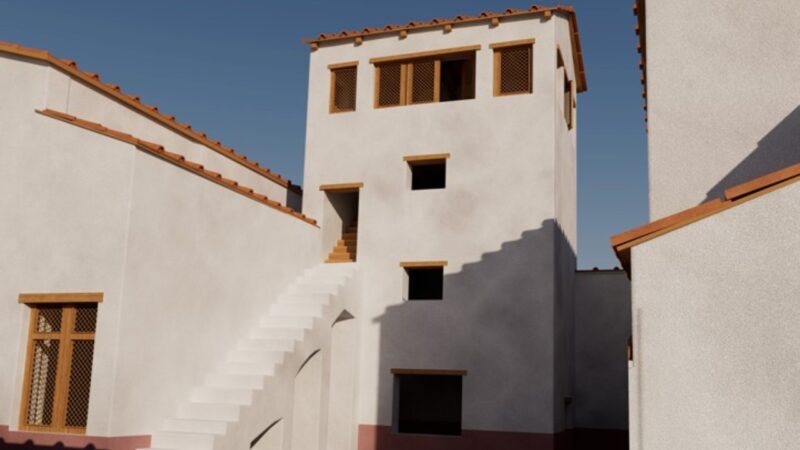 Reconstrução digital revela torres luxuosas nas vilas da elite de Pompeia