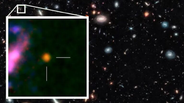 James Webb detecta possível buraco negro supermassivo mais distante já visto