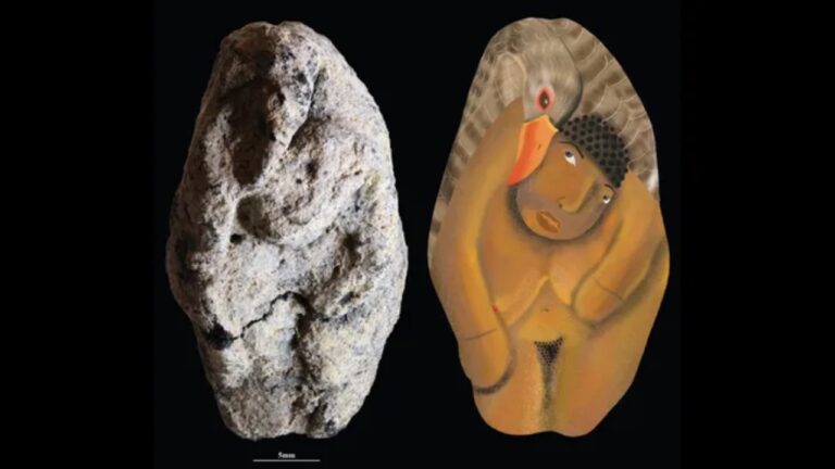 Estatueta retratando ganso tentando acasalar com mulher é descoberta em Israel