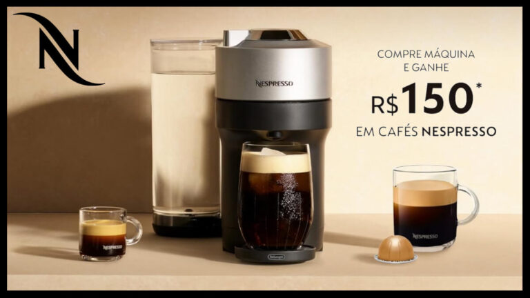 Esquenta Black Friday: Nespresso Vertuo com 58% de desconto + voucher de R$150 em cápsulas