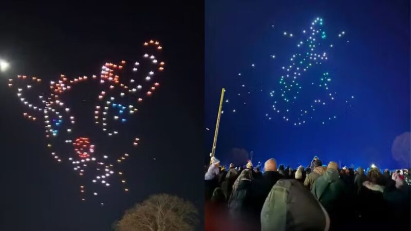 Show de drones desastroso gera onda de reclamações na Inglaterra: ‘Delírio febril’