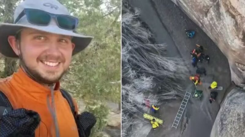 Homem fica preso por horas em areia movediça sob temperatura congelante nos EUA