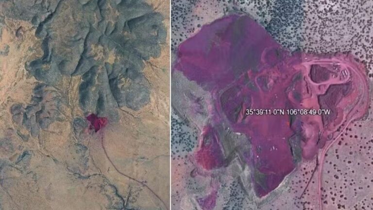 Imagem do Google Earth faz surgir teoria de lago de sangue em deserto no Novo México