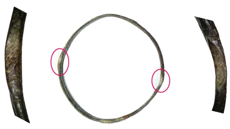 Pulseira de prata da Idade do Bronze revela antiga técnica complexa de fundição de prata