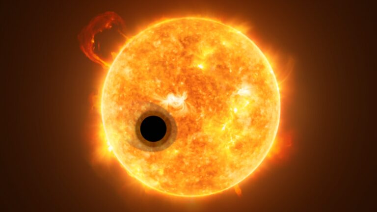 James Webb detecta planeta ‘super-puff’ perseguindo sua própria atmosfera