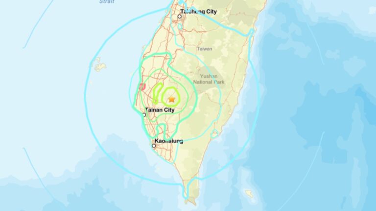 Terremoto de magnitude 6,0 atinge o sudeste de Taiwan