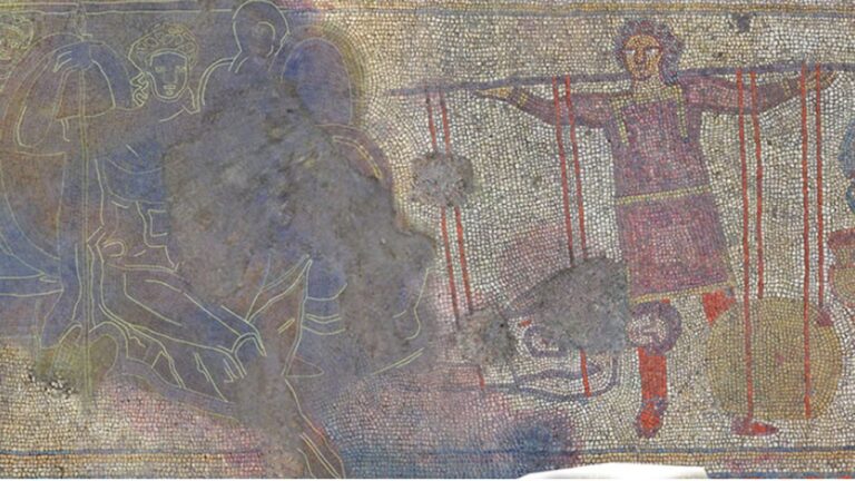 Mosaico revela versão perdida da Guerra de Troia