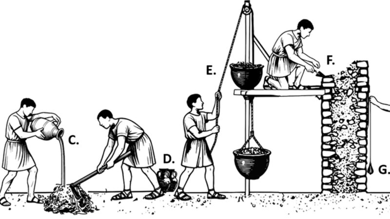 Descoberta em Pompeia explica método do concreto romano durável