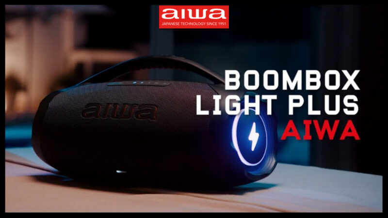 Oferta Relâmpago: caixa Boombox Ligth Plus da AIWA com desconto de 67%