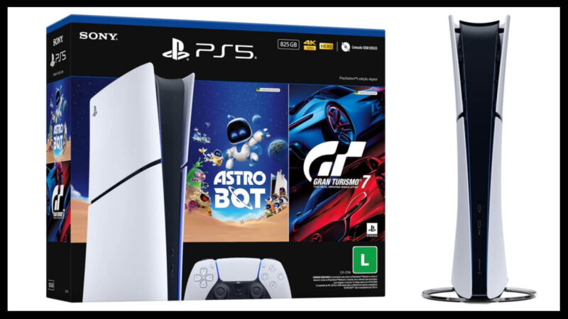 Oferta Relâmpago: 30% de desconto no Playstation 5 + 2 jogos grátis