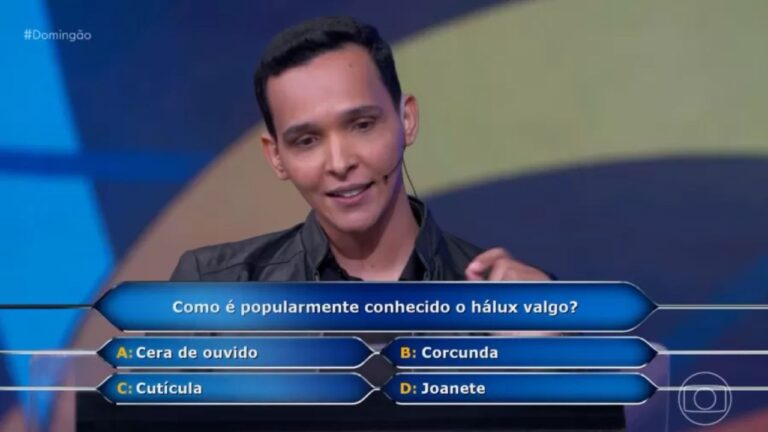 Pergunta curiosa faz participante perder R$ 500 mil no Domingão