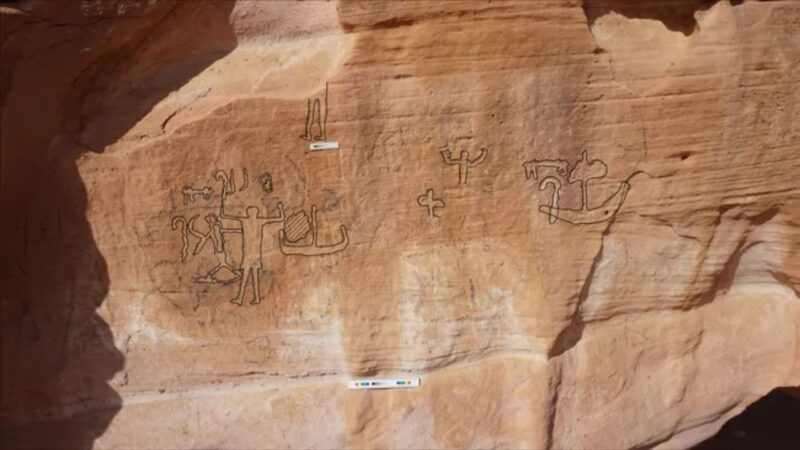 Arqueólogos descobrem arte rupestre de 5.000 anos do antigo Egito