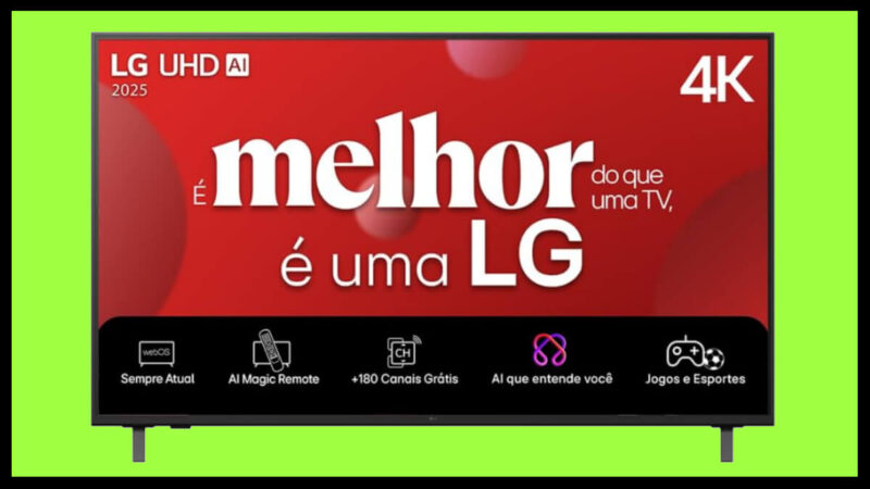 Oferta do dia: super desconto de 47% na nova smart TV UHD da LG