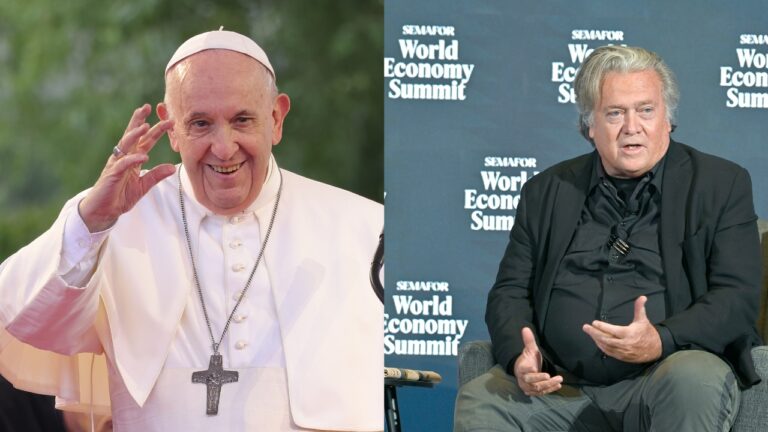 Documentos mostram que Steve Banon queria ajuda de Epstein para derrubar o papa Francisco