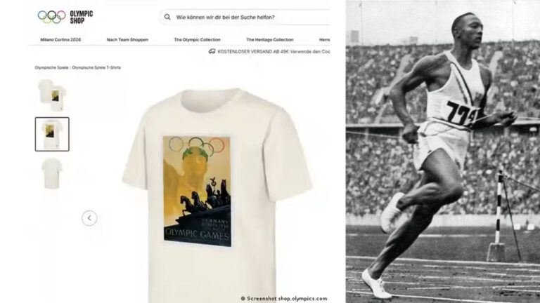 COI vende camisetas dos Jogos de Berlim de 1936 com referência nazista e recebe críticas