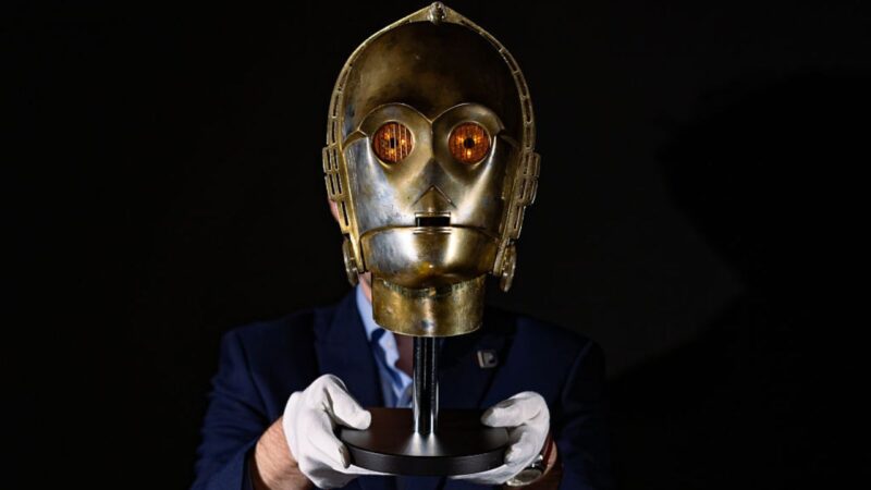 'Cabeça Iluminada de C-3PO' do filme de 1980 “Star Wars: O Império Contra-Ataca”