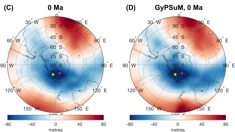 Estudo aponta causa de ‘buraco gravitacional’ na Antártida