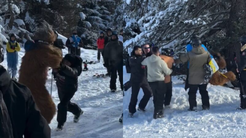 Brasileiro fantasiado é agredido por grupo em estação de esqui na França