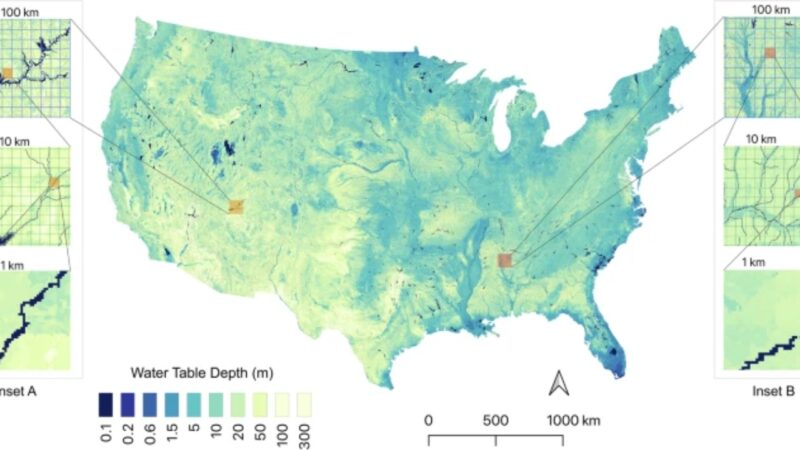 Estudo mapeia água oculta nos EUA equivalente a 13 Grandes Lagos