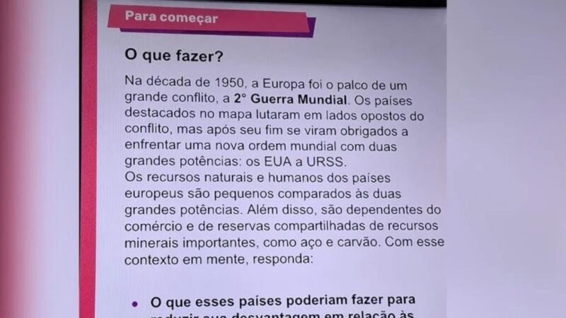 Governo de SP pagou R$ 29 milhões por material didático com erro histórico