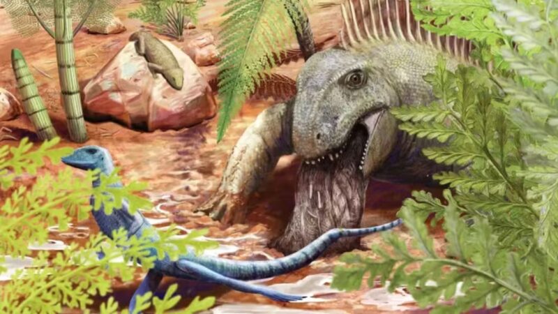 Vômito fossilizado revela dieta de predador mais antigo que os dinossauros
