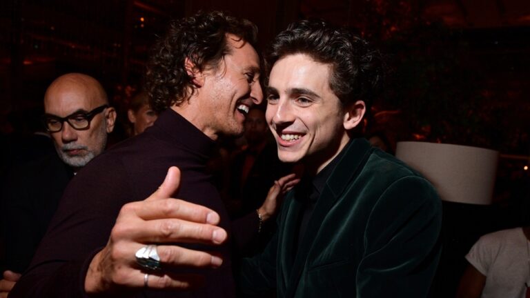 Timothée Chalamet revela que Matthew McConaughey pregou uma peça nojenta nele