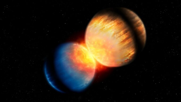 Colisão de planetas similar à da formação da Lua é flagrada
