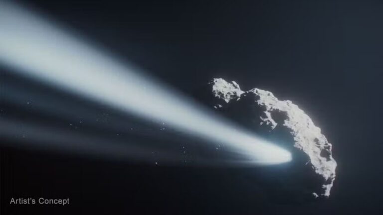 Cometa girando no sentido oposto é flagrado pela primeira vez
