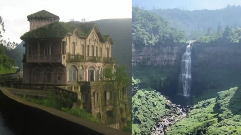O assombroso Hotel del Salto, construído na Colômbia há mais de 100 anos