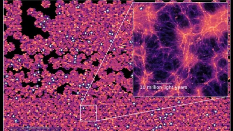 Mapa 3D do universo mostra um brilhante “mar de luz”