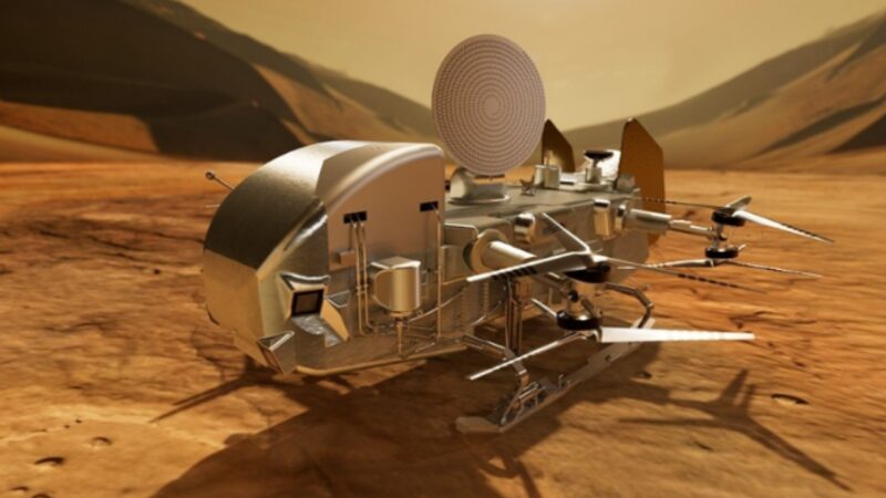 Primeiro helicóptero da NASA deve explorar a lua de Saturno em 2034