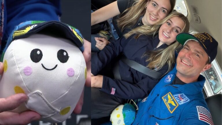 Comandante da Artemis II pega para si o mascote da missão