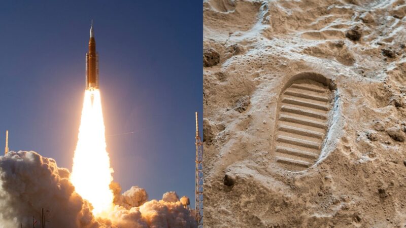 Lançamento de Artemis II e pisada na Lua de Neil Armstrong