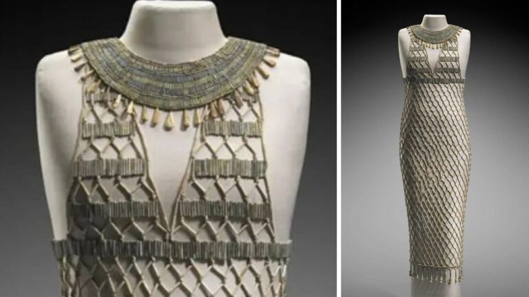 O vestido egípcio encontrado em tumba de mulher contemporânea do faraó Quéops