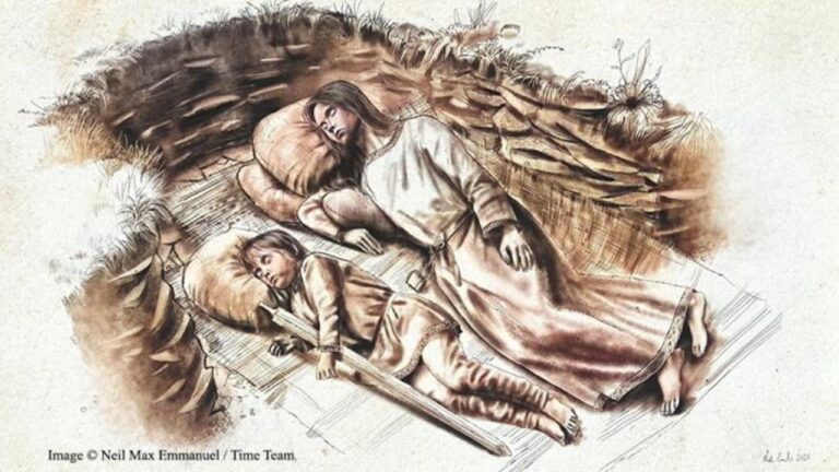 Túmulo anglo-saxão de 1.400 anos revela esqueletos de dois irmãos