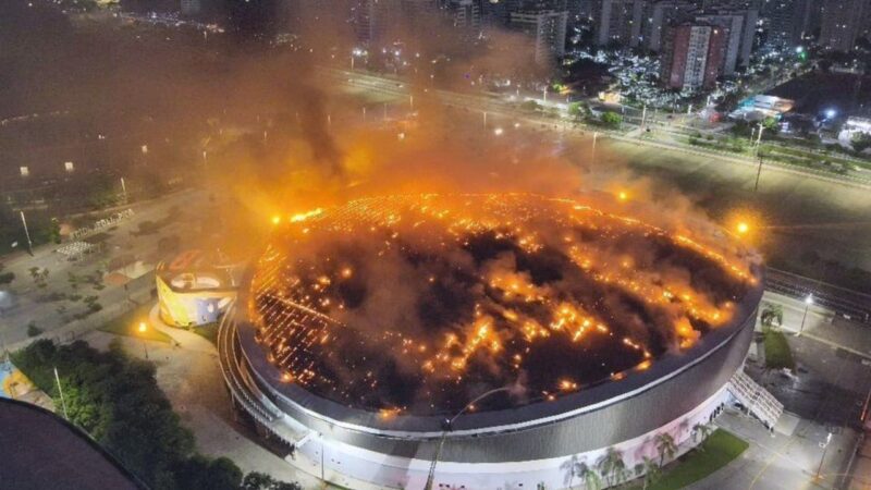 Incêndio no Velódromo Olímpico