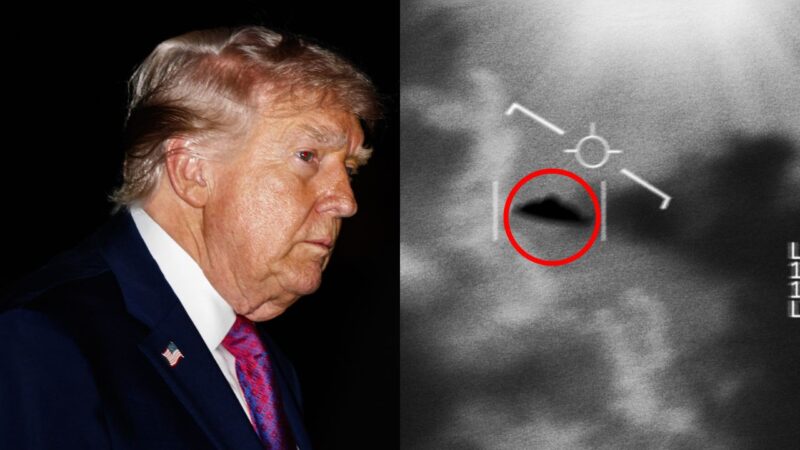 Fotografia de Trump e UFO