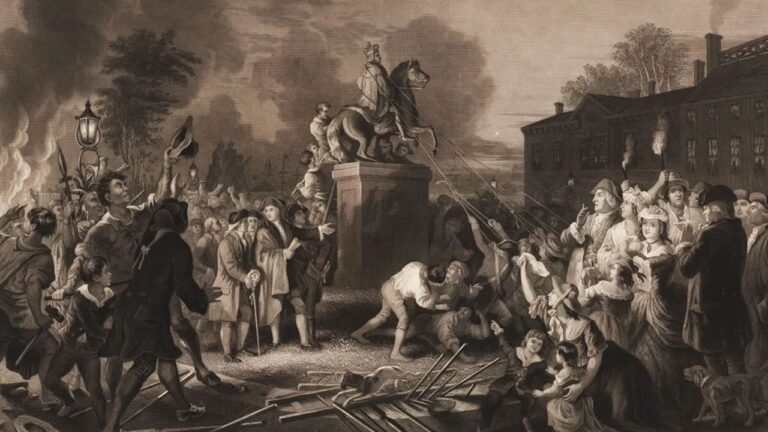 Exposição em Nova York permite derrubada de estátua de George III