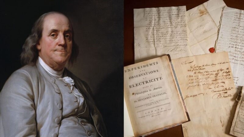 Itens pessoais de Benjamin Franklin estão expostos antes de ir à leilão
