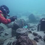 Ponte romana encontrada por arqueólogos sob rio suíço revela história apagada