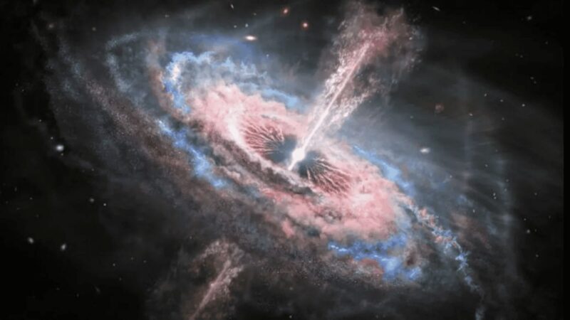 Buraco Negro quasar capa