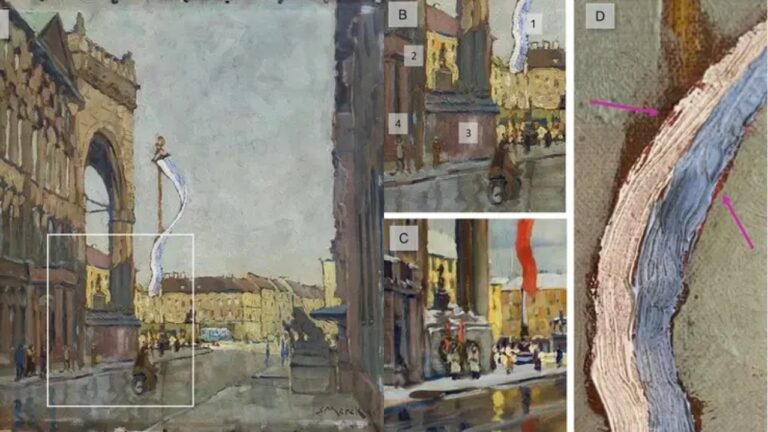 Raios X revelam símbolos nazistas ocultos em pintura de Erich Mercker