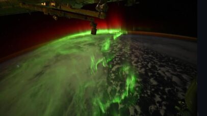 Astronauta da NASA filma aurora austral dançante a partir do espaço