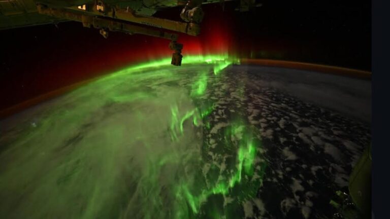 Astronauta da NASA filma aurora austral dançante a partir do espaço