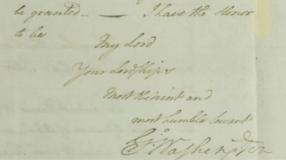Carta de George Washington que selou derrota britânica vai a público pela primeira vez