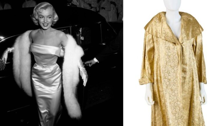 Casaco de Marilyn Monroe usado em noite histórica com JFK vai a leilão